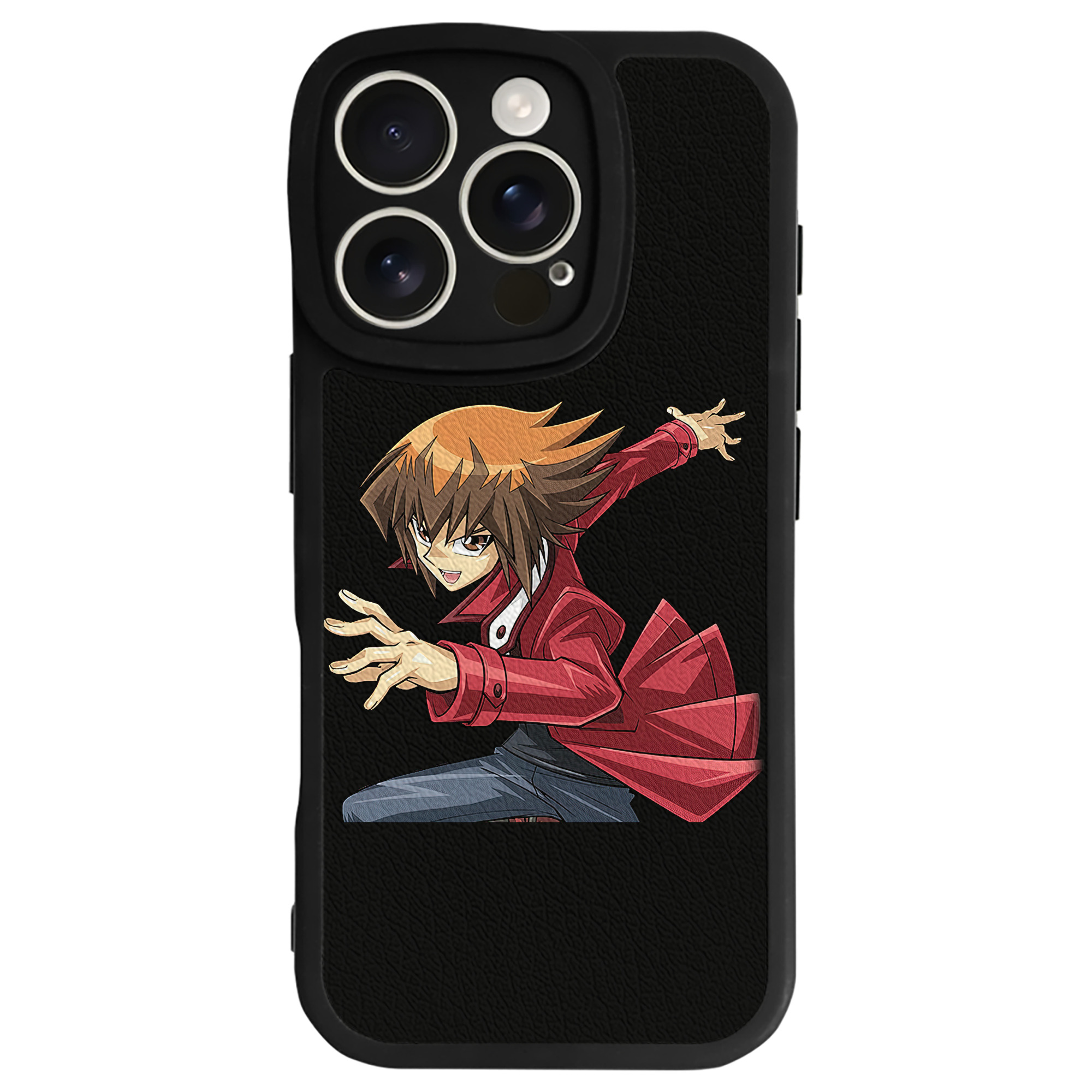 （画像用） 遊☆戯☆王 Yu-Gi-Oh! 【iPhone 16シリーズ対応】シリコンスマホケース（レザー調） 材質：シリコン